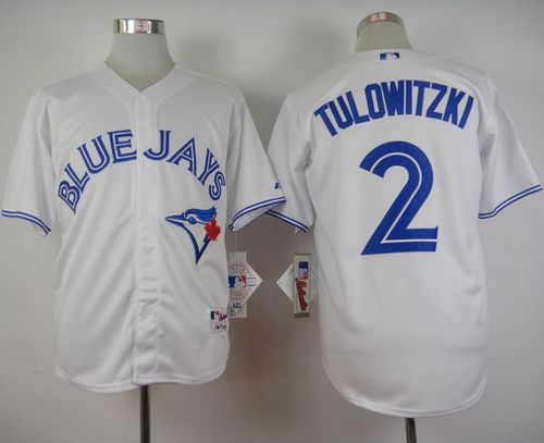 Blue Jays #2 Troy Tulowitzki White Cool Base Stitched MLB Jersey